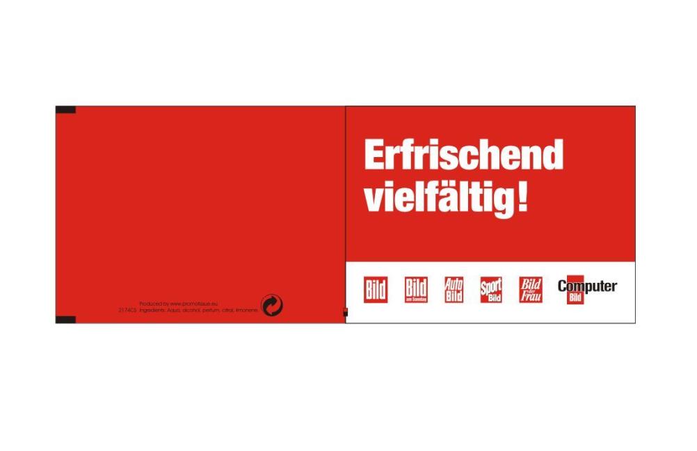 Erfrischungstuecher logo bedruckt Korrekturabzug werbemittel